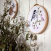 kit broderie poétique oiseau mésange et fleur