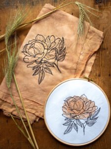 kit broderie boro fleur