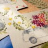 broderie sur papier illustrations vacances