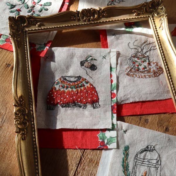Assortiment d’hiver – Ambiance hivernale à broder