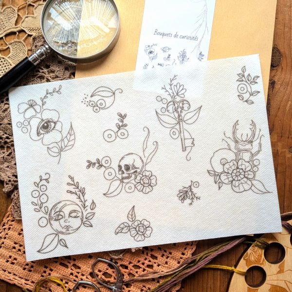 Bouquets de curiosités – Petits motifs étranges à broder partout